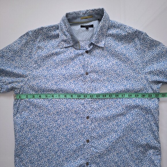 Ted Baker Short Sleeve Cotton Button Down Shirt - Picture 8 of 11